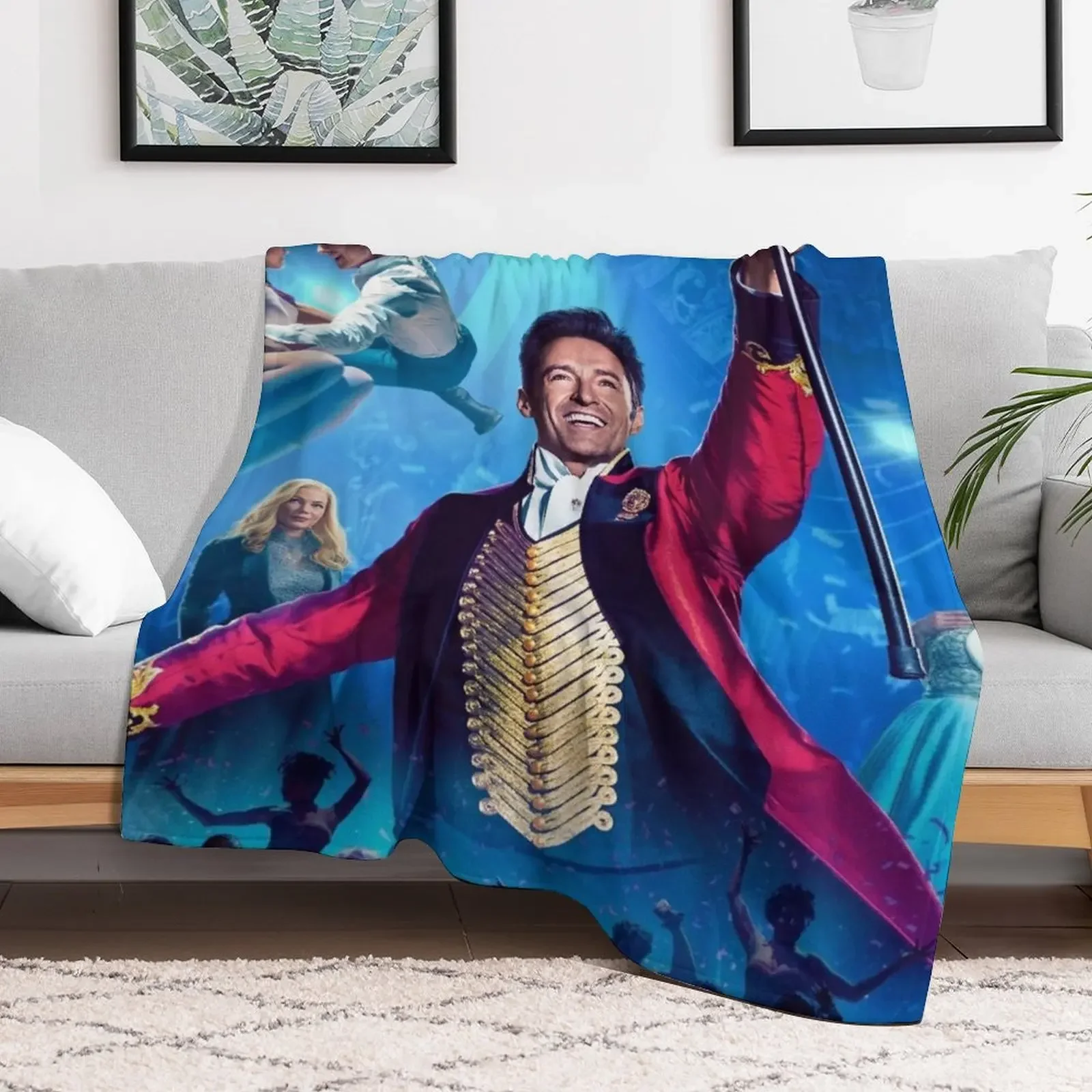 Copy of The Greatest Showman Throw Blanket Travel Size Cozy Blanket for Plane Train