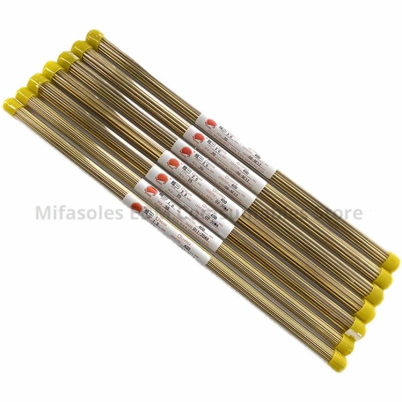 Imagem -04 - Zongyang-cobre Único Furo Broca Latão Eletrodo Tubo Perfuração Buraco Máquina Peças 1.5 mm 1.6 mm 1.7 mm 1.8 mm 1.9 mm 2.0x400 mm 500 mm 50 Pcs