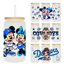 Sports Cartoon Characters 16OZ UV DTF Cup Wrap Transfer Stickers Custom Labels DIY Durable Waterproof Logo For Libbey Glass Can