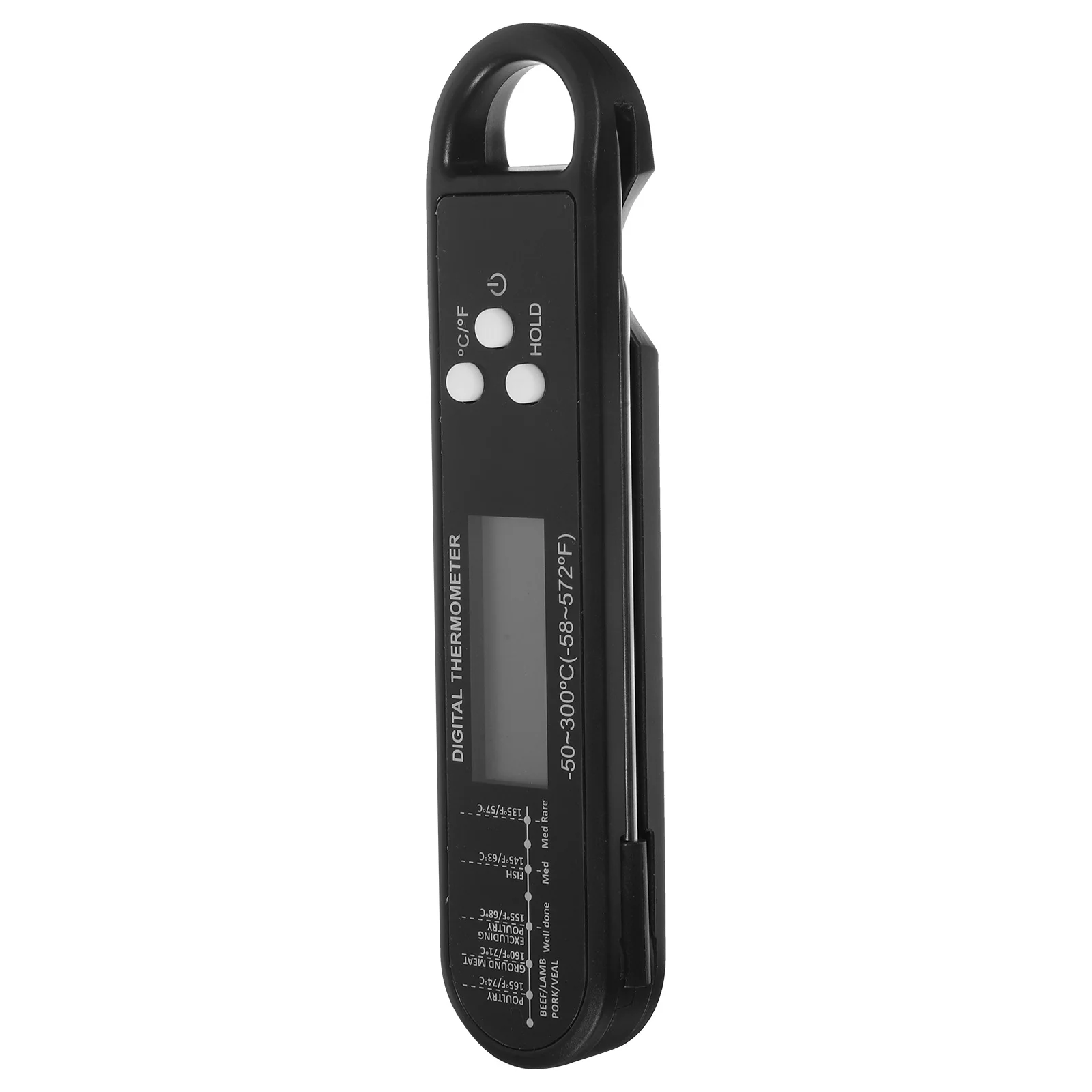 Termometro digitale per carne Termometro pieghevole per barbecue da cucina in acciaio inossidabile Sonda per carne per barbecue Sonda per cottura Friggitrice ad aria