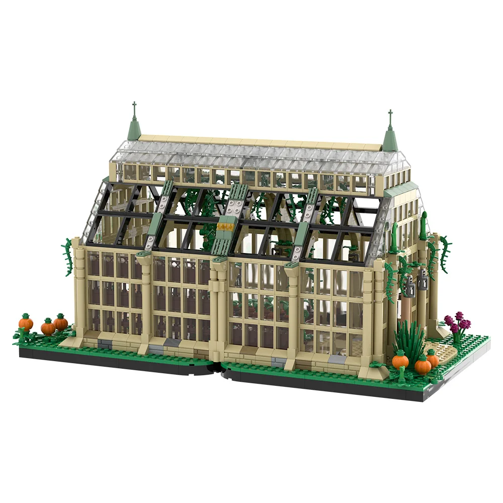 

MOC Herbology Greenhouse Building Blocks Model Herbology Greenhouse Architecture Bricks Assembly Toys Kids DIY Birthday Gifts