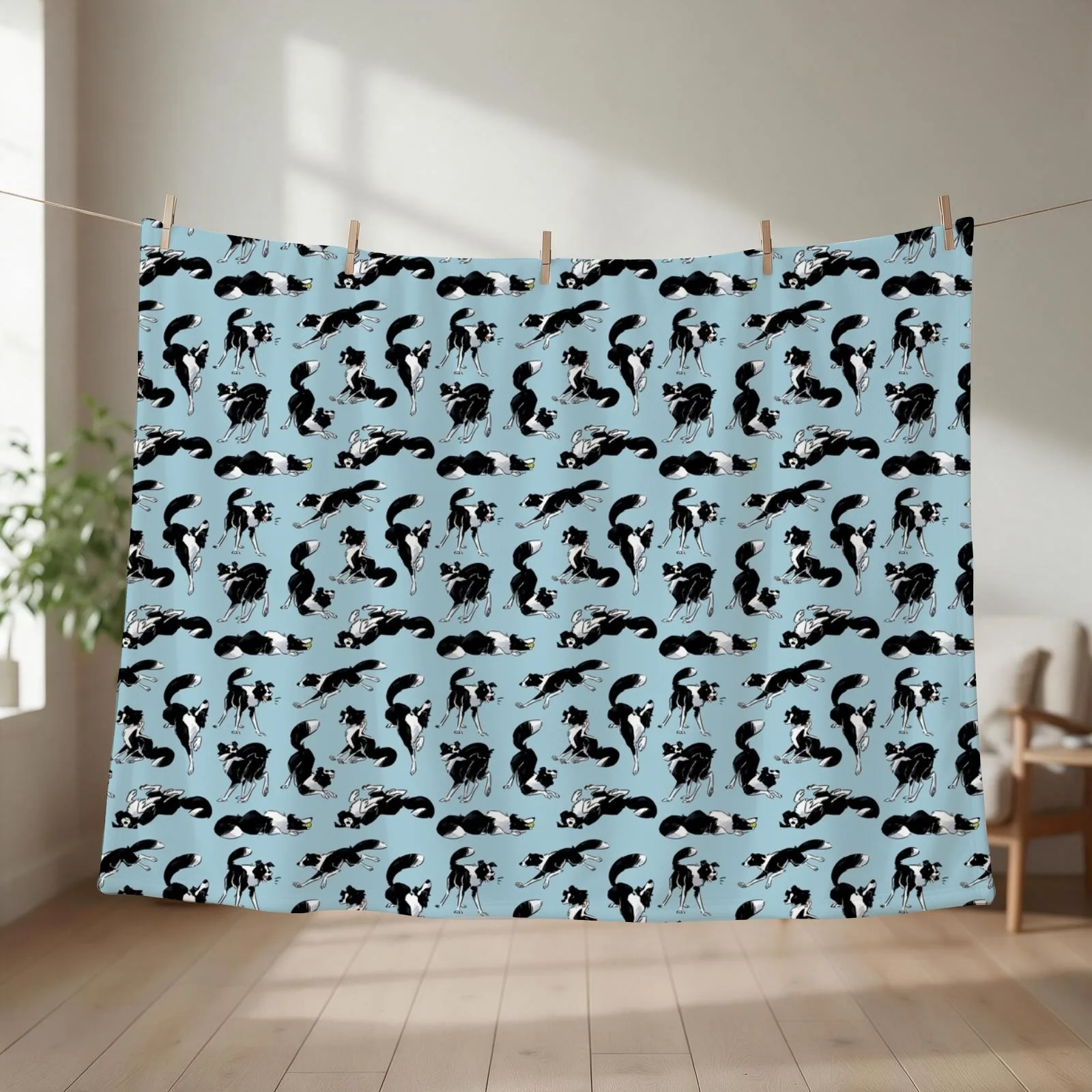 Border collie Throw Blanket Blankets Sofas Of Decoration Bed linens Plaid Hairys Blankets