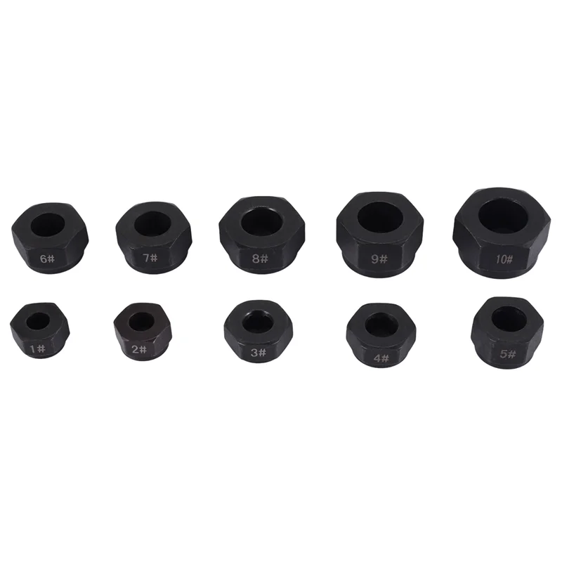 

AB13-10Pcs Damaged Nut Bolt Remover Stud Extractor Set Metric Broken Bolt Removal Kit