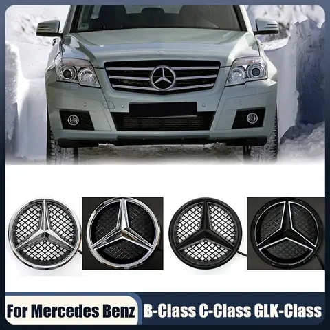 OE LED Emblem Light Car Front Grille Illuminated Logo Star Badge For Mercedes Benz W245 W204 X204 2008-2014