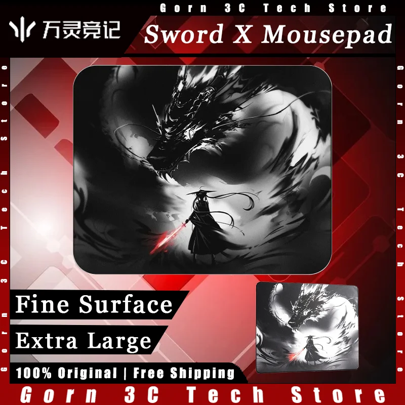 

WANLING WLmouse Pad Sword X Коврик для мыши с плавным управлением Очень большой настольный коврик с тонкой поверхностью Индивидуальный игровой коврик для мыши Аксессуары для ПК