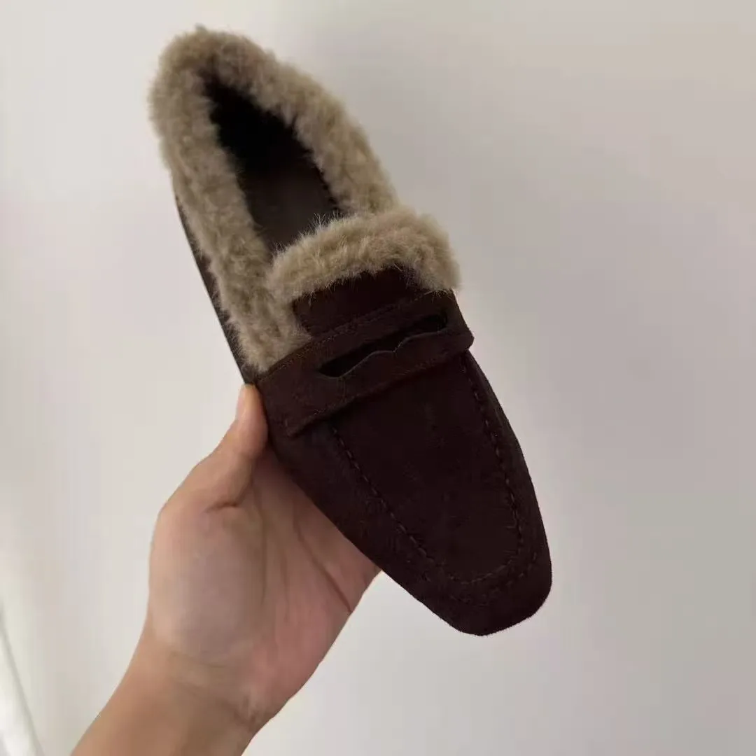 ربيع الخريف جديد مريح وأنيق مشبك حذاء مسطح موضة الجلد المدبوغ كل مباراة ضوء الفم عادية المرأة Zapatos Mujer