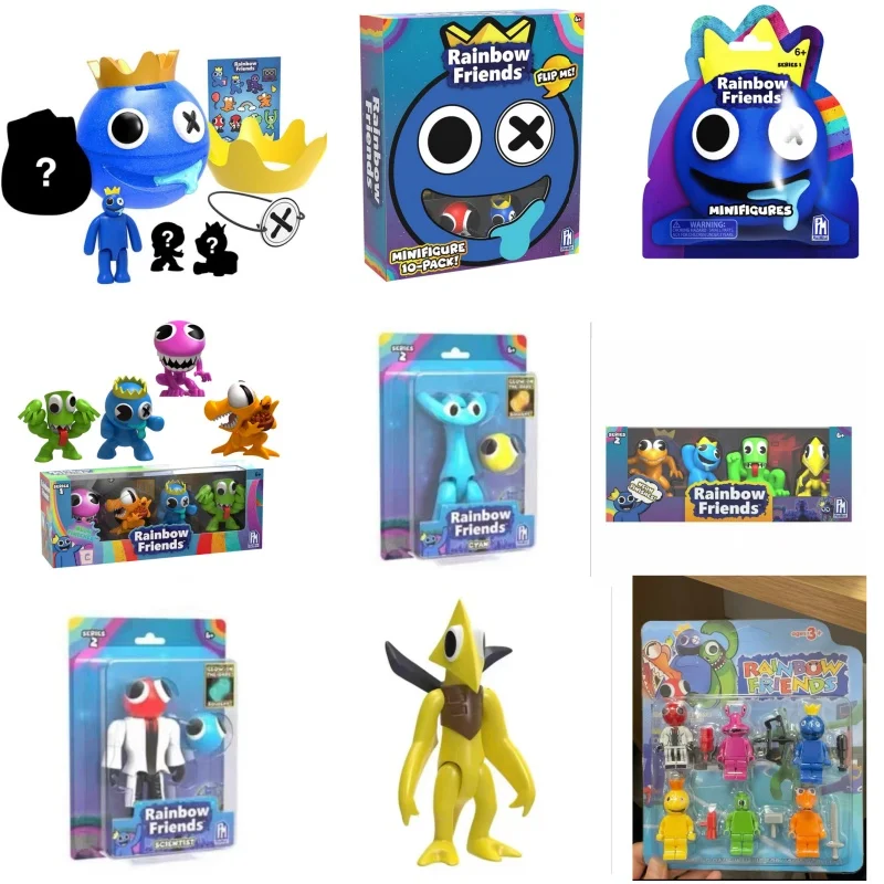 Oryginalny zestaw figurek Rainbow Friends, ręcznie robione, zabawka typu blind box dla dzieci, kolekcjonerska lalka na prezent.