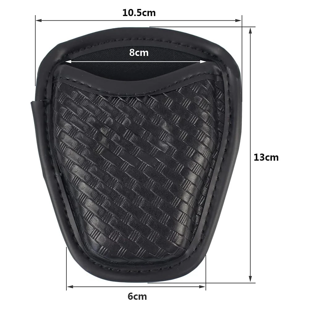 Tactical Handcuff Case for Duty Belt,1680D Nylon/Leather-like, Rotatable & Layered Security Holster (9 Styles), Cuff Case Pouch