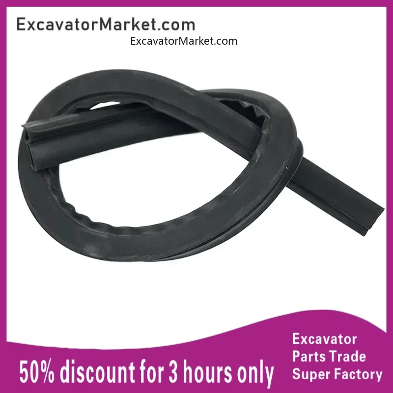 Excavator Spare For Hitachi ZAX60/70Front windshield front lower gear glass Middle sealant waterproof tape horizontal strip