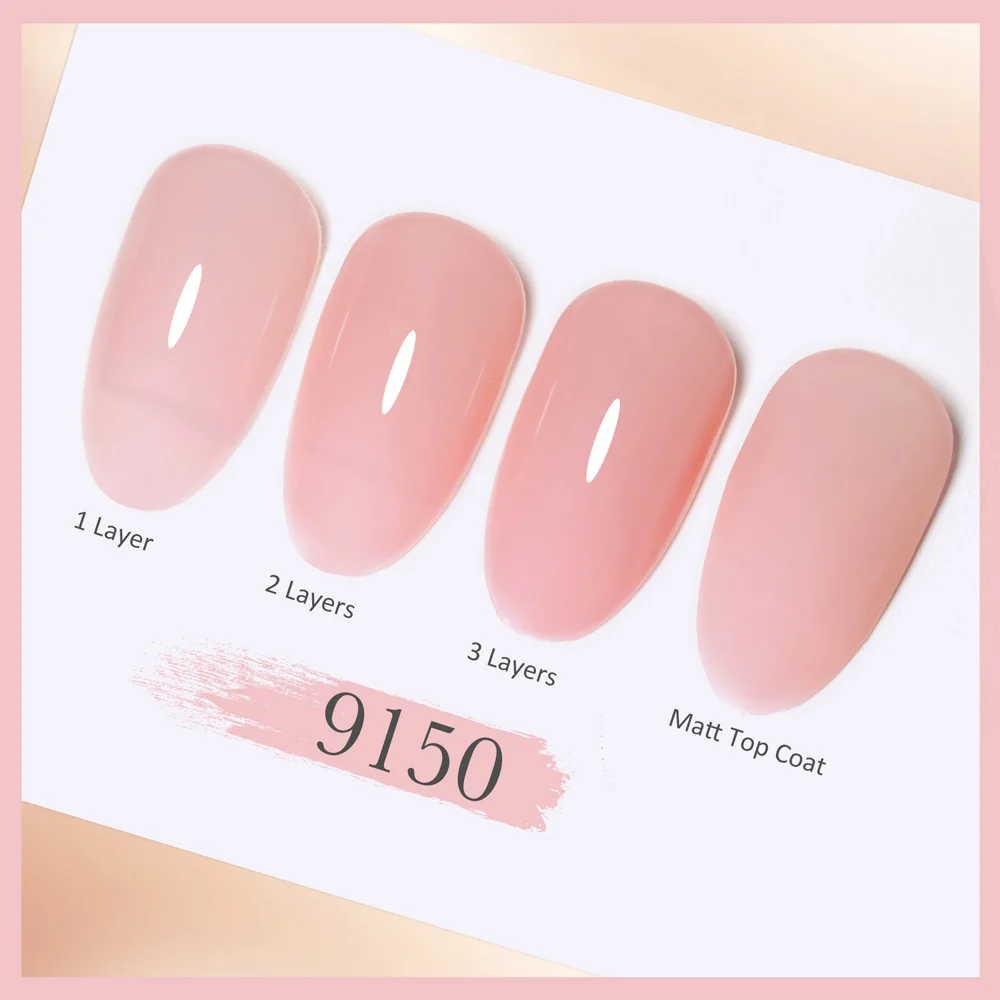 CANNI TPO・HEMAフリー ジェルネイルポリッシュ 9ml フレンチトランスルーセント ジェリータイプ ソークオフ UV/LED セミパーマネントジェル ラウンドブラシ付き