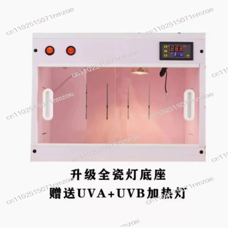 Turtle Lizard Constant Temperature Feeding Box Thermostatic Terrariums Front Opening Breeder Box Large PVC Reptile Incubator