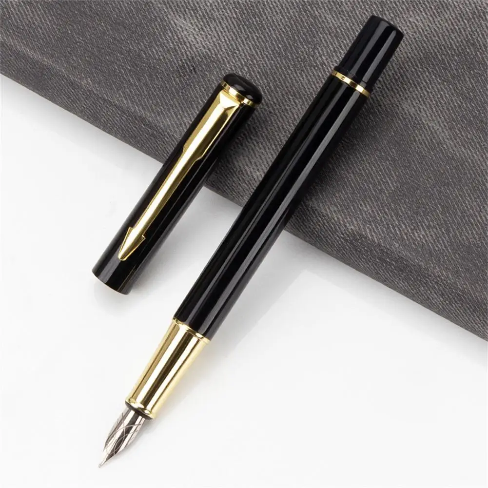 Professional Fountain Pen Full Metal Pen Students Smooth Writing Pens Elegant Exquisite Gift Teacher Office School Stationery