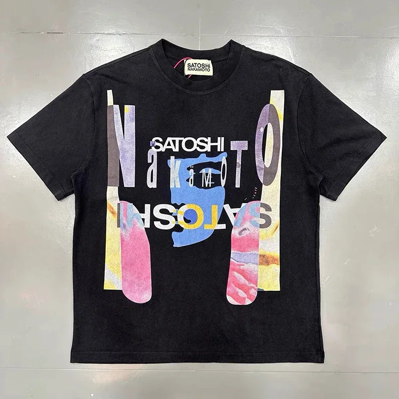 2026SS Satoshi Men Women Casual T-shirts Outdoor High Quality Letter Printing Short Sleeve Tee