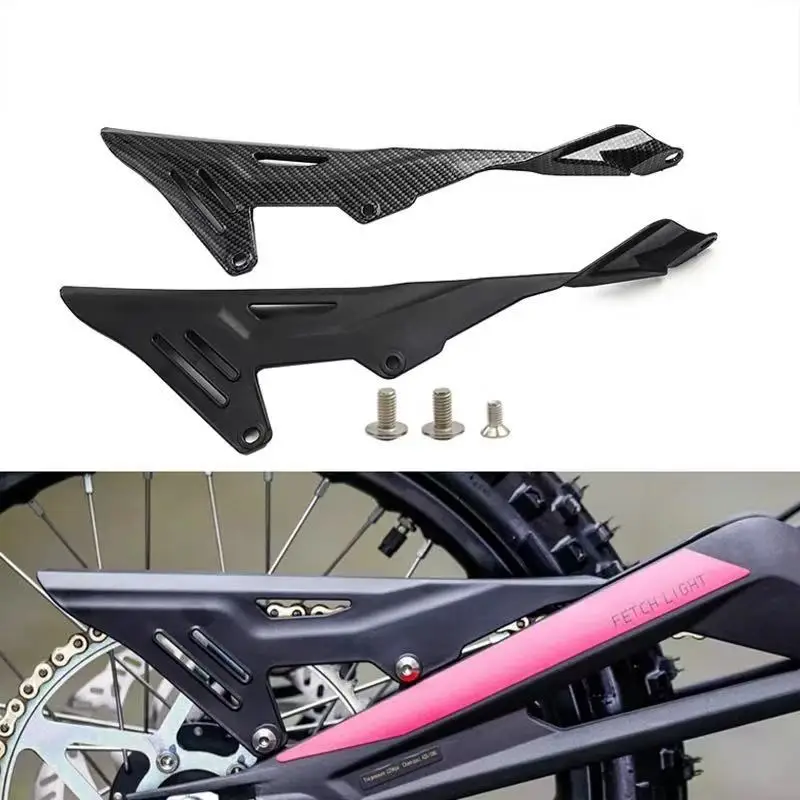 Protector de cadena de piñón trasero de motocicleta, cubierta de plástico, placa protectora adecuada para Sur Ron Sur-Ron Surron Light Bee X Light Bee S