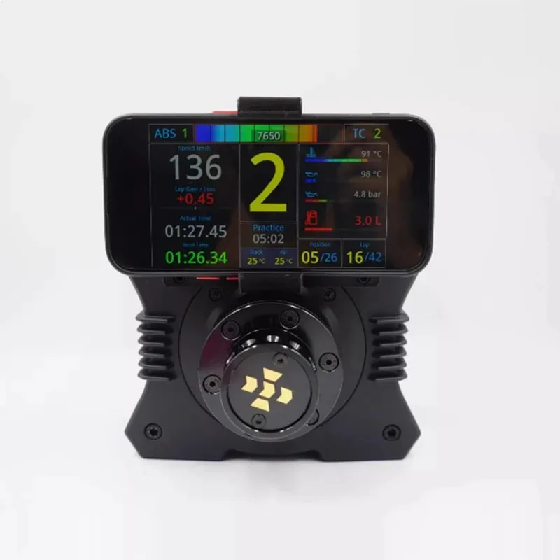 حامل هاتف عالمي قابل للتعديل للوحة قيادة السباق متوافق مع قاعدة MOZA R5 R3 R9 R12 SIMAGIC FANATEC