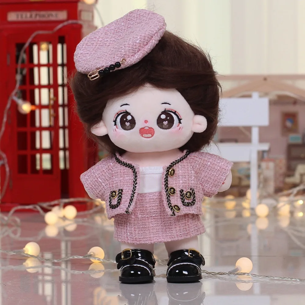 

Doll Cross-Dressing Hat Cotton Doll Skirt Dress Up Fashion Cotton Doll Clothes Cute Kawaii Idol Dolls Dress 20cm Cotton Doll