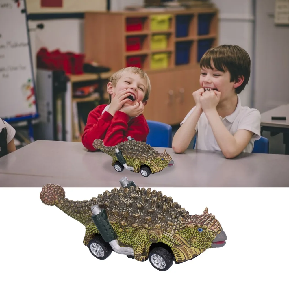 Fun Vehicle Design Pull Back Vehicles Ankylosaur Style Dinosaur Car Toy Pull Back Car Toy Kids Play
