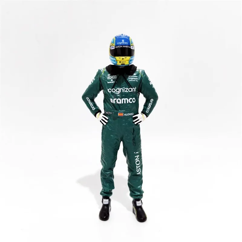 

1:18 Scale 1Pcs Resin Model Scene Accessory Spain Winning Racing Vehicle Driver Racer Action Figure Collection Display Toys Fans