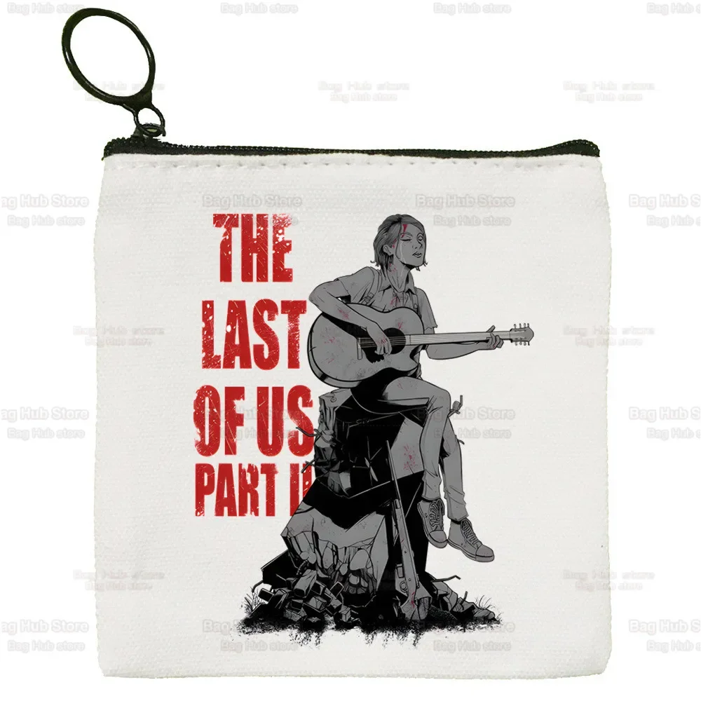 The Last of Us-monedero de lona Joel Ellie, bolsa de almacenamiento, Firefly, monedero para llaves de escenario infectadas