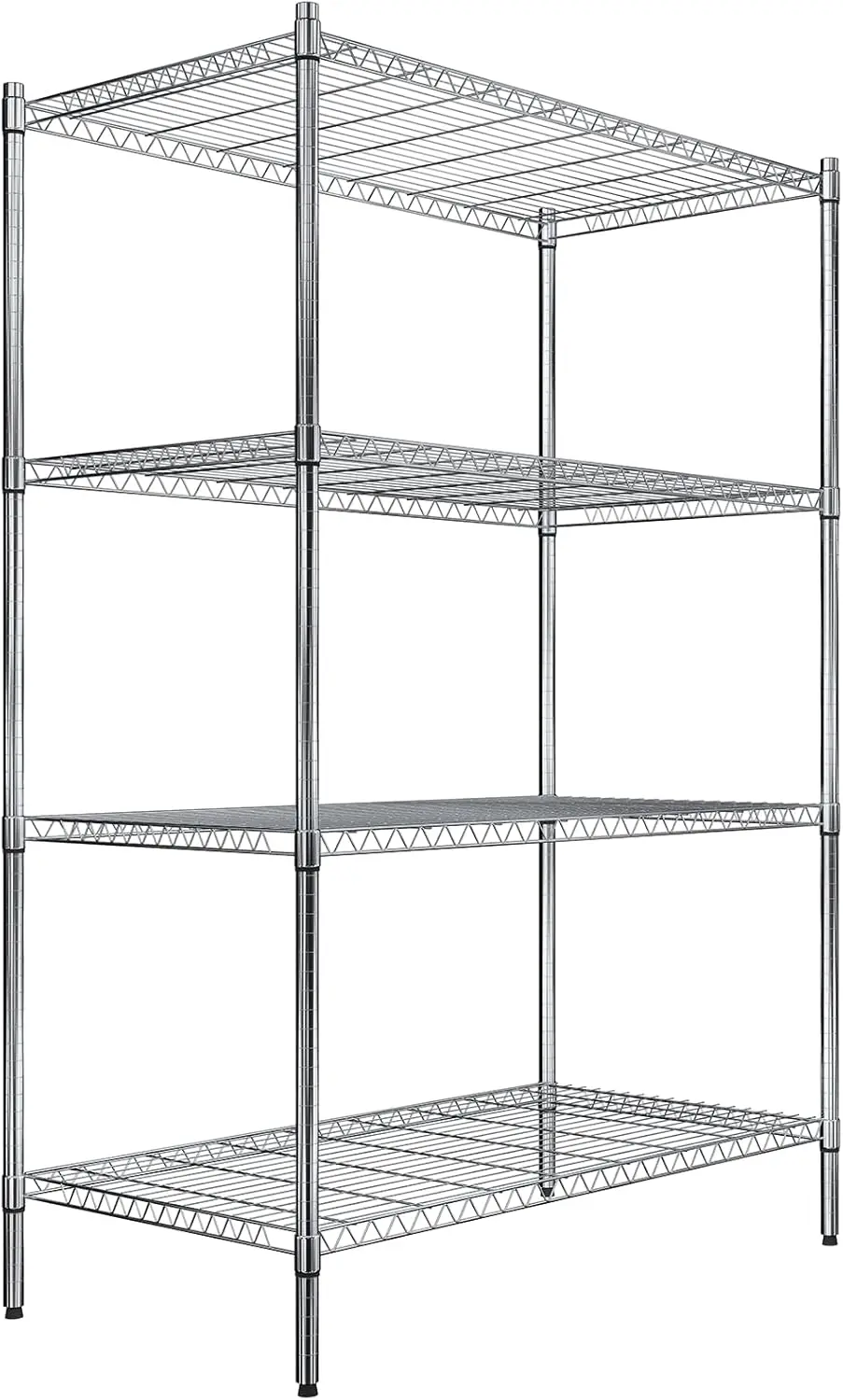 Quantum Rwr72-2448Ld 4-Tier Shelving Storage Rack | Adjustable Wire Shelf Organizer Unit For Warehouse Healthcare Garage | 300