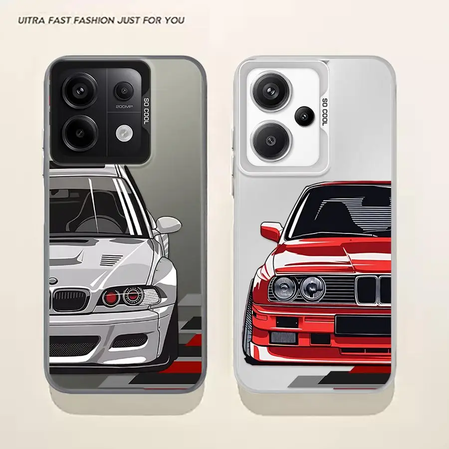

Soft Cover Case for Xiaomi Redmi Note 12S 14 12Pro 12 14Pro+ 10S 10 11 11S 13 Pro + JDM Sprot Car