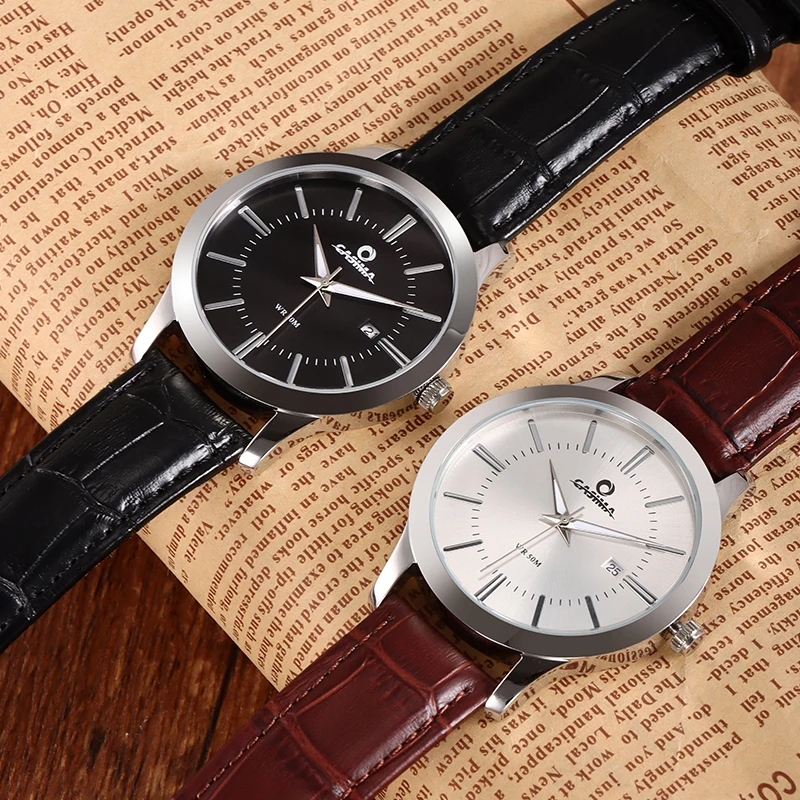 CASIMA Kasman-Men's Quartz Wristwatch, Simple Trend Chronograph, Versatile, Waterproof, Luminous, Model CR-5140-993