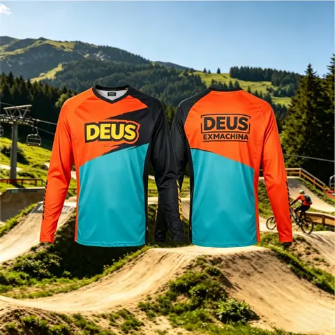 New DEUS EX MACHINA Unisex Motocross Jersey Quick Dry Breathable Racing Off-Road Dirt Bike Quality for Motocross T-Shirt Tops
