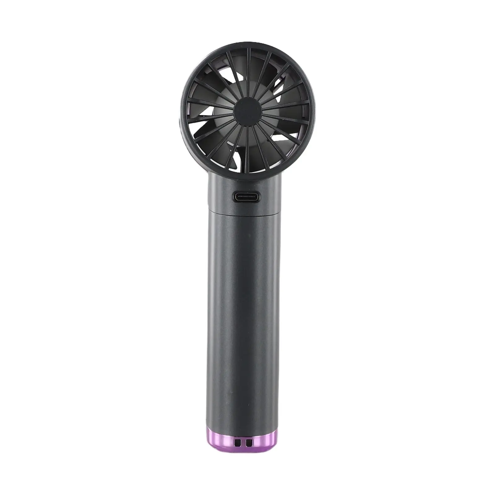 

Adjustable Fan Handheld Fan Outdoor Events Easy Portability LED Display Metal Case On-the-Go Use For Outdoor Activities