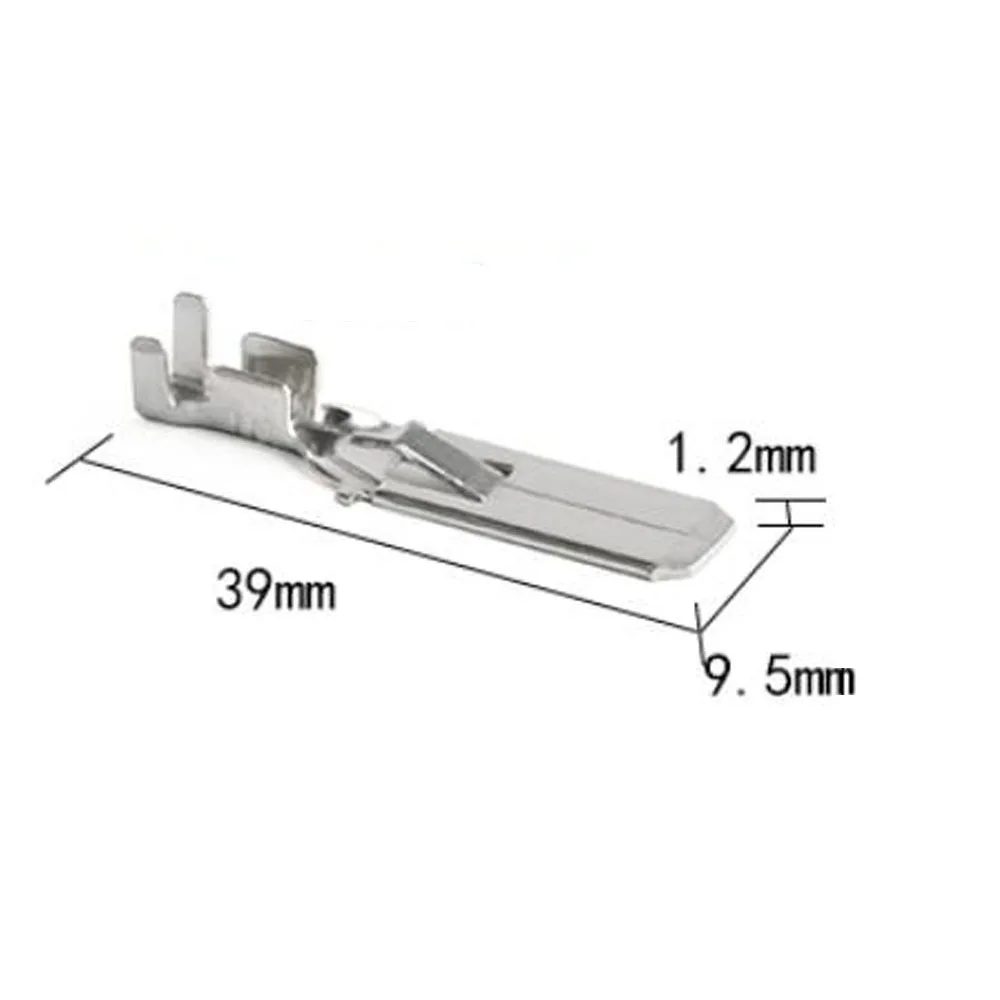 

500PCS DJ612-9.5*1.2C/E New energy auto connector Terminal brass pin Waterproof harness terminal cable socket