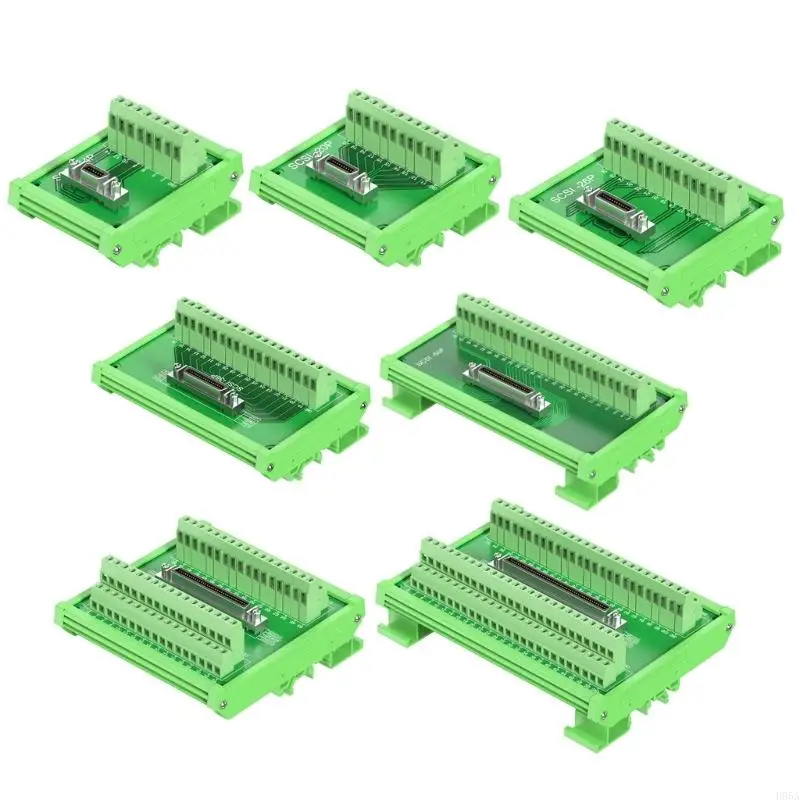 Professional SCSI Terminal Block for Tape Libraries, 14P to 100P Converters, Clear Circuit Layout, Easy Mounting