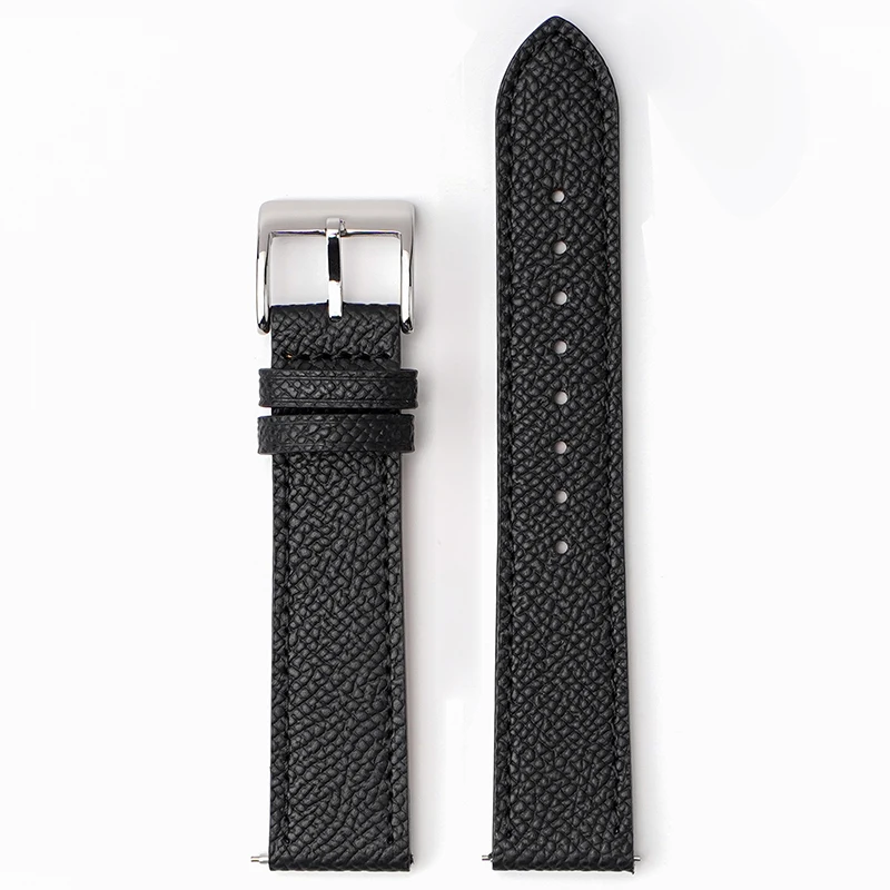Epsom Uhrenarmband 18 mm 19 mm 20 mm 22 mm Kalbsleder-Uhrenarmband Schnellverschluss-Uhrenarmband Handgefertigter Armbandgürtel mit Palmenmuster – Detail 24