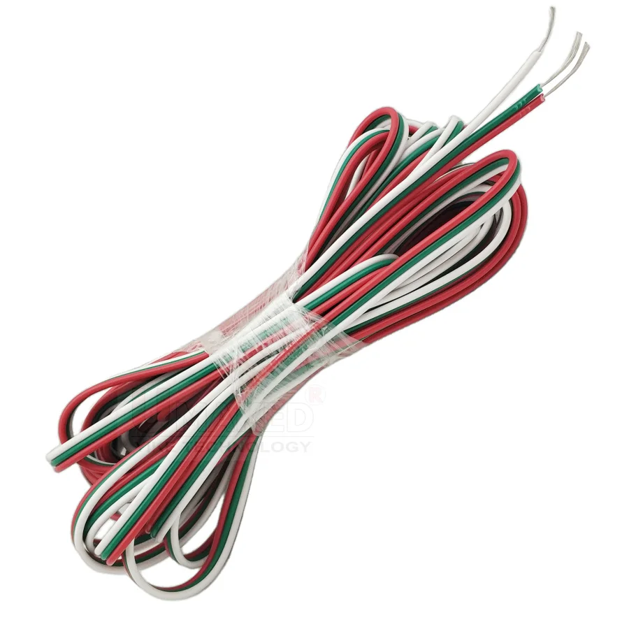 10/50/100meters Tinned Copper wire 3pins cable PVC insulated wire 22awg wire Electric cable LED DIY Connect extend wire cables