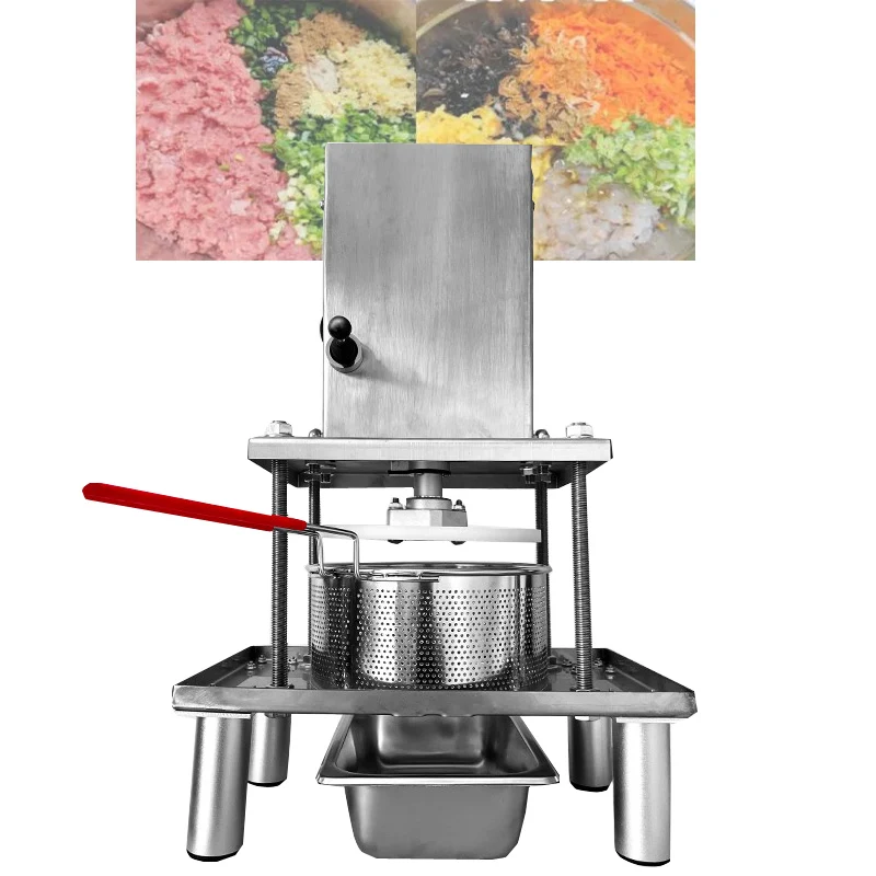 สแตนเลสเกรดอาหารกระเทียมวางDraining MachineจีนChive Wringingเครื่องน้ําผลไม้กดMillน้ํามันสารตกค้างกด