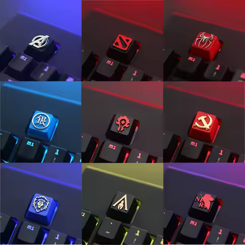 1Pcs Aluminium Alloy Keycaps Custom Soviet theme Keyboard Mechanical Keyboards Keycaps R4 Height Key Caps For Cherry MX Switch