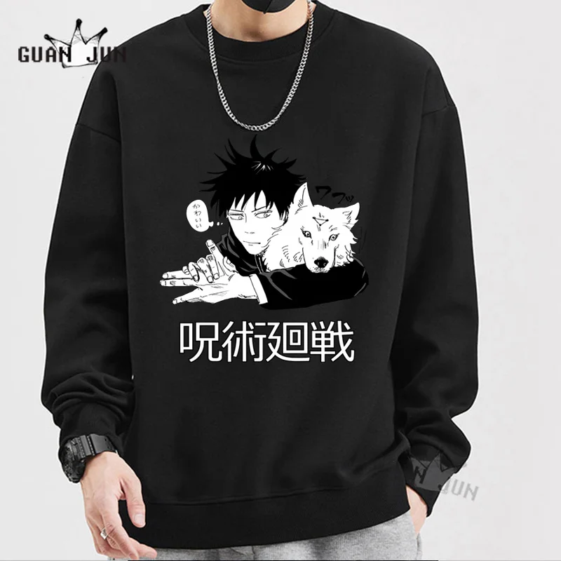 Japanese Anime Hoodies Jujutsu Kaisen Men Women Autumn Pullovers Sweatshirts Megumi Fushiguro Hoody Cotton Tops Mens Hoodies