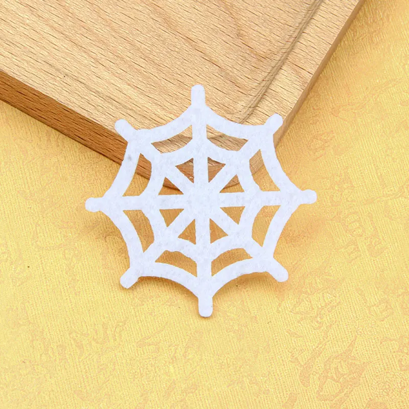100 Stück Filzstoff-Cartoon-Halloween-Spinnen-Applikationen für Halloween-Dekoration, DIY-Haarspangen-Accessoires, Aufnäher – Detail 12