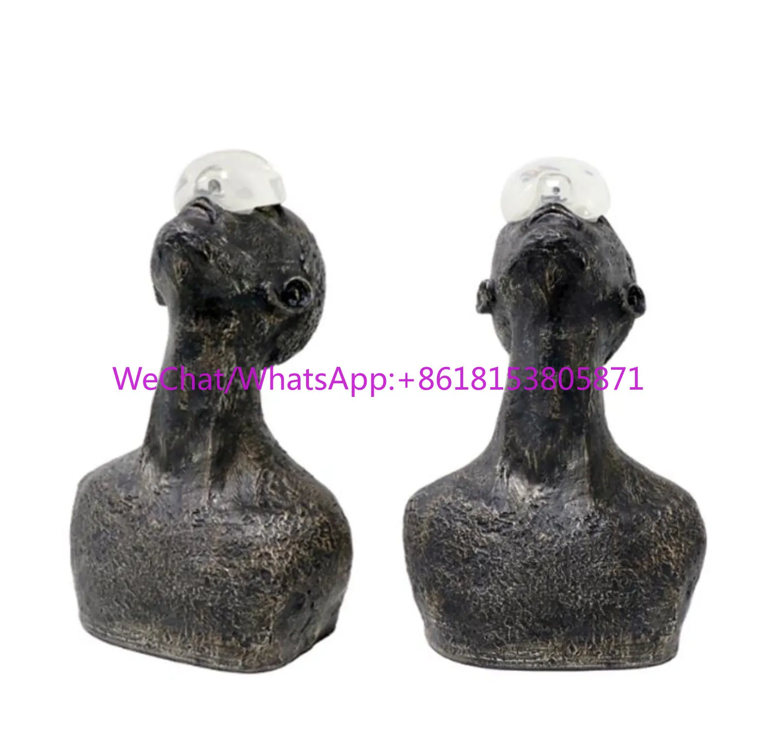 Simple modern resin character handicrafts Nordic light luxury creative home desktop