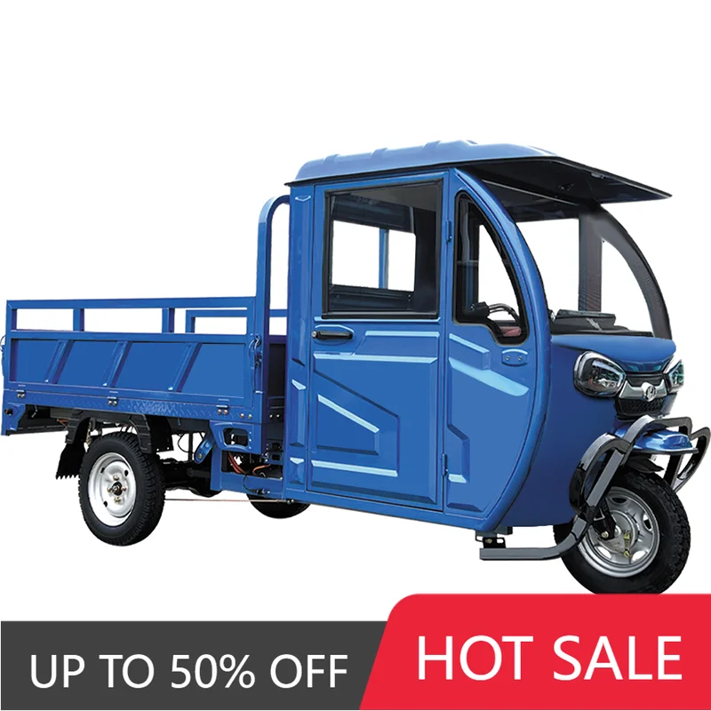 WWE Keyu quality certification 2 seat 60v 800w electric adult tricycle cargo