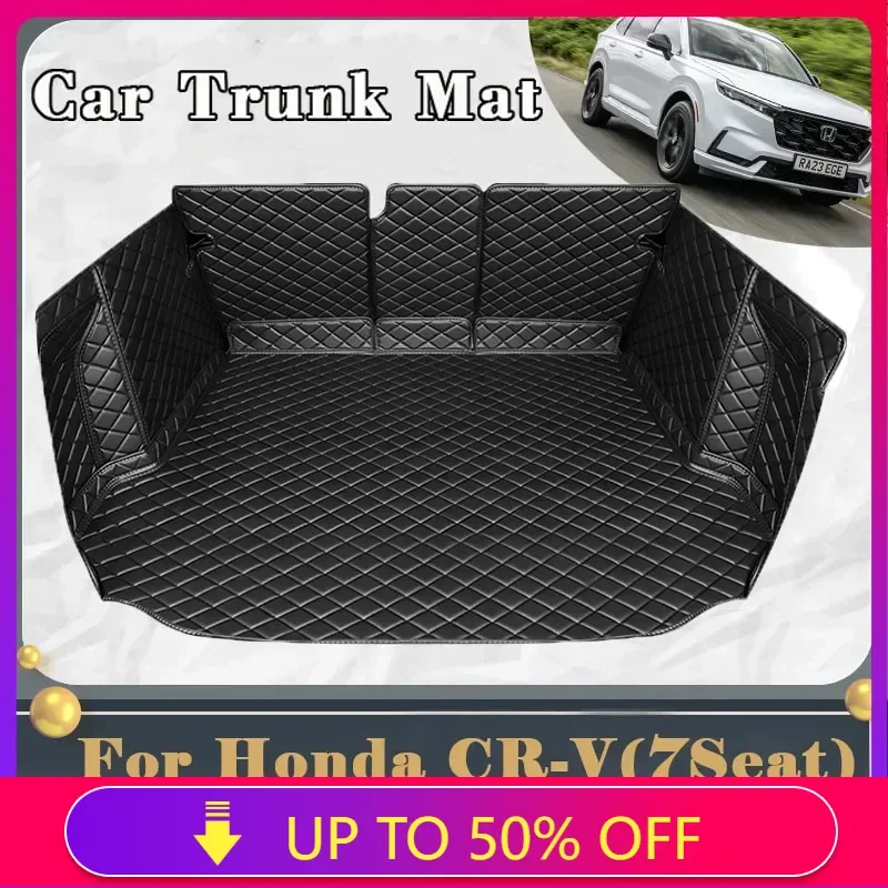 

Car Trunk Mat For Honda CR-V CRV 7seat 2023 2024 2025 Dirt-resistant Fully Surrounded Trunk Mat Rear Cargo Tray Car Accessories