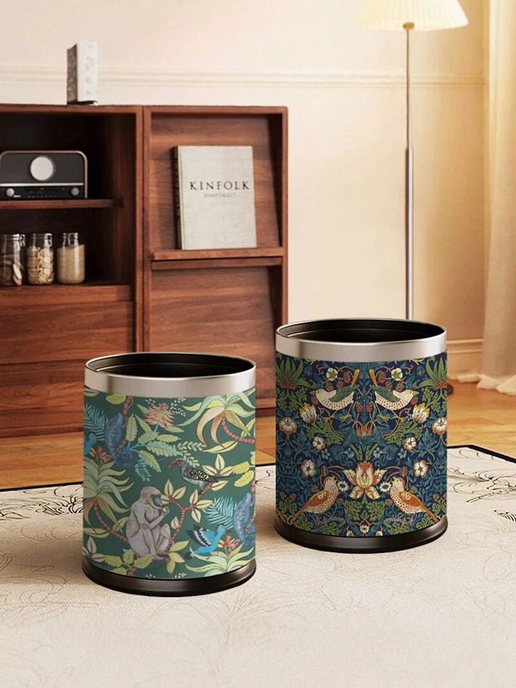 

American Sle High Aesthetic Large Capaci Tra Can для домашнего использования, спальни, батомы, кухни, универсальная корзина для бумаги