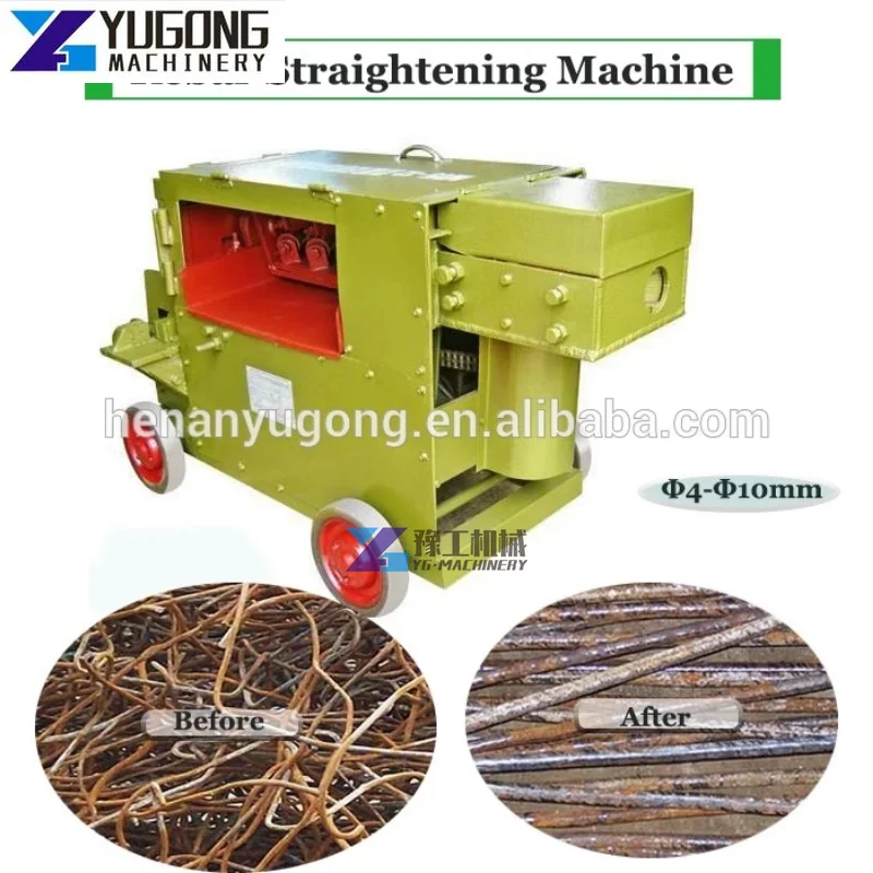 CE Approved Waste Rebar Straightening Machine Scrap Rebar Straightener Scrap Steel Bar Machine for Sale