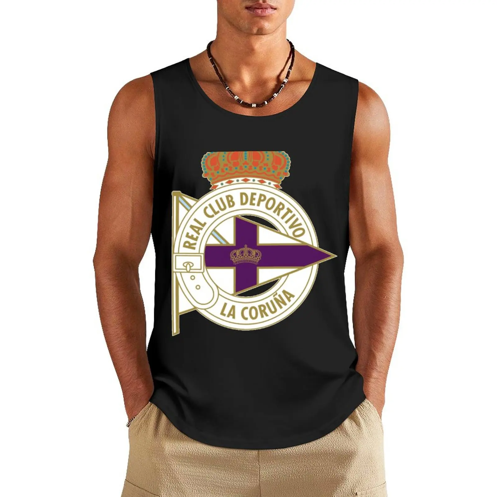 

Deportivo de la Corua Essential Tank Top sleeveless shirts Men's tops summer clothes man 2025