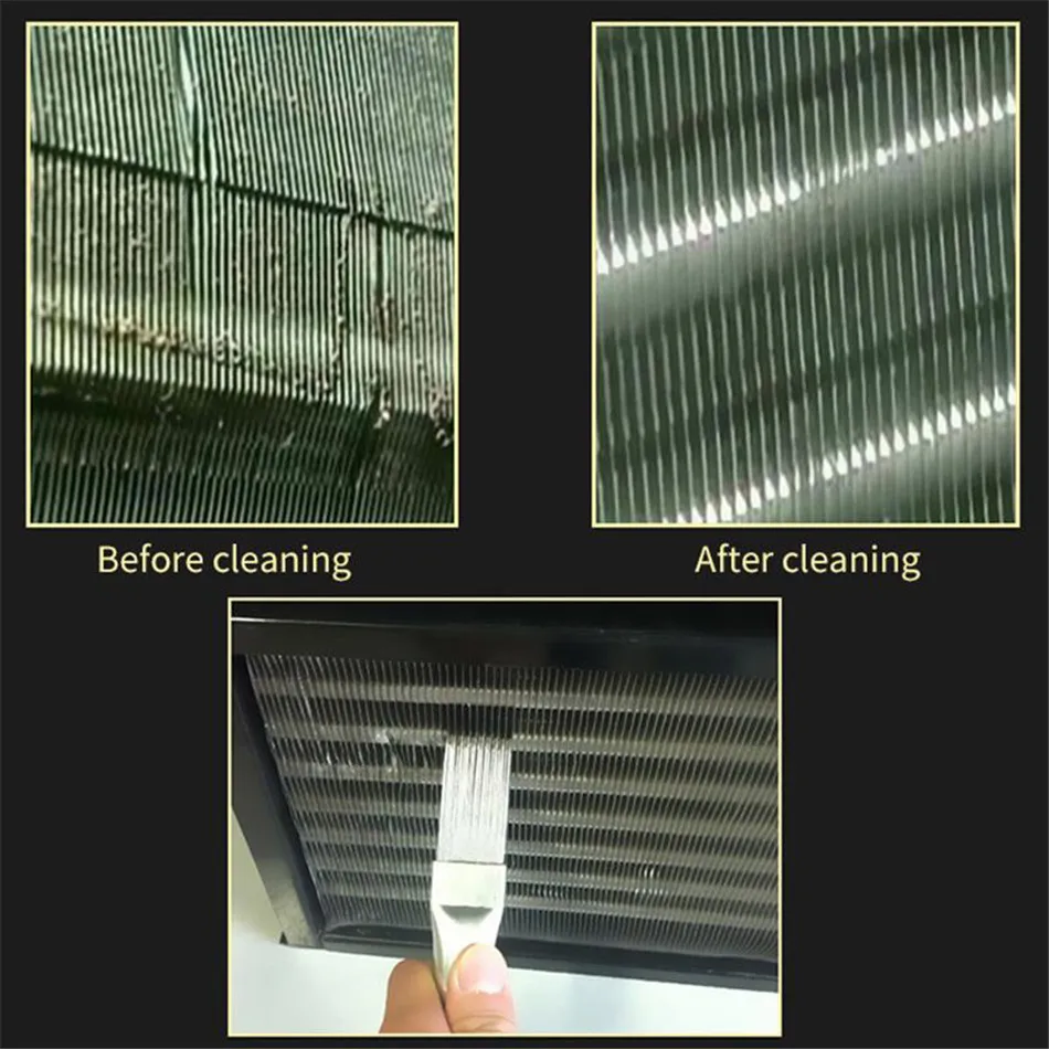 New Air Conditioner Coil  Cleaner Fin Repair Tool Coil Comb A/C HVAC Condenser Radiator Universal Folding Brush Cleaning Tool