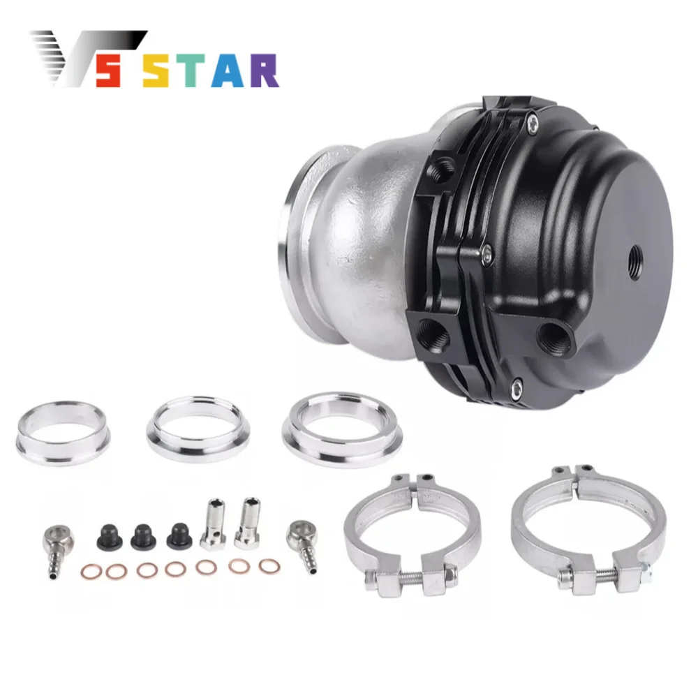 

Universal 38mm Turbo External Wastegate MVS BOV Boost + Tial V-Band Flange Springs For 38mm Turbo Manifold Wastegate Port Black
