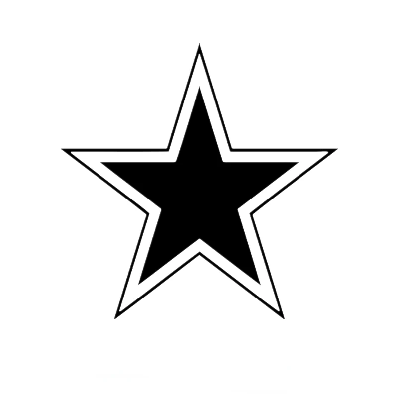 Creative red star sticker Automobile motorcycle sticker Body bumper Rear window waterproof sticker Personality PVC sticker