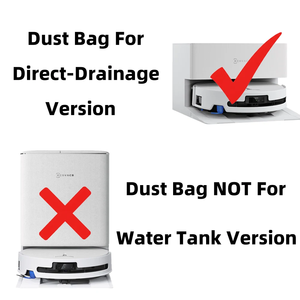 Fit For ( Ecovacs Deeboot T90 Pro Omni / T90 Omni - Direct Drainage Version ) Vacuum Parts Brush Filter Dust Bag Roller Mop
