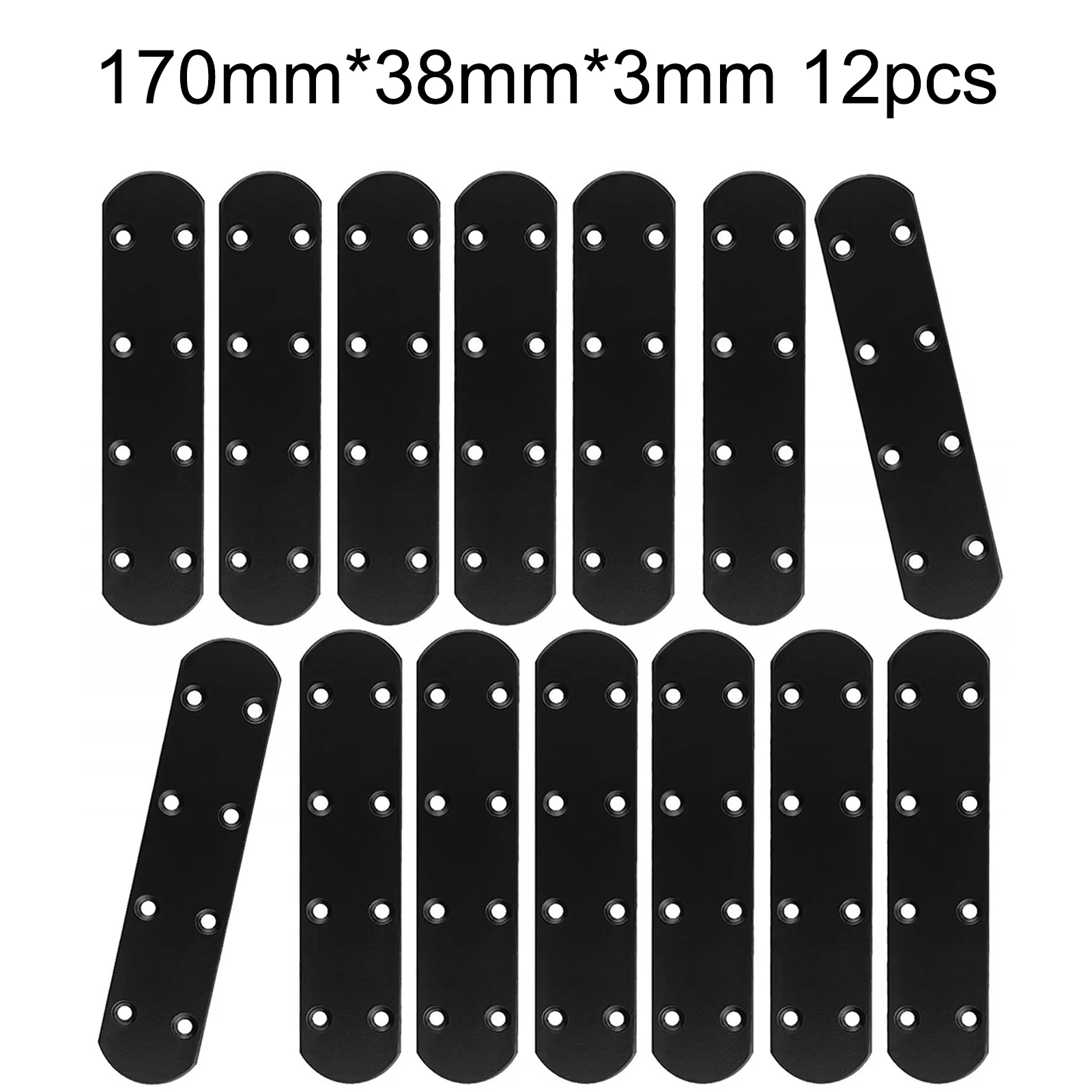 For Wooden Tables Flat Braces Furniture Mending Plates Furniture Assembly 8 Holes Design Furniture Reinforcement