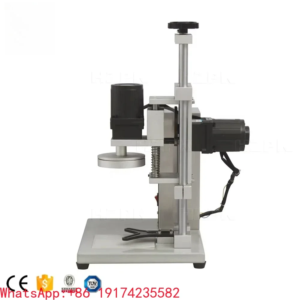 DHZ-450B Lug Cap Capping Machines Desktop Semi Automatic Glass Jar Plastic Lid Closing Machine Bottle Capper 70 mm