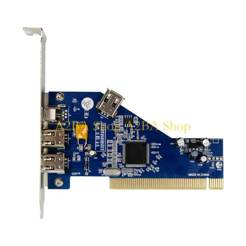 A2BA Internal Desktop ST27 TSB43AB23 1394a Card with Four-Line Connection