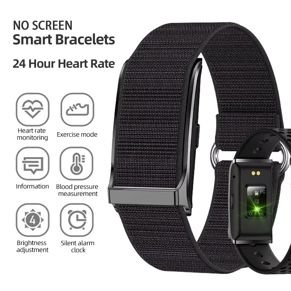 

NO SCREEN Smart Watch Men Women Fitness Sport Smart Band Heart Rate Blood Pressure Monitor Waterproof Smartwatch For IOS Android